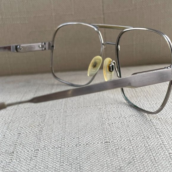 Vintage Glasses Frame Safilo Men Eyeglasses Silver Tone Frame - Picture 12 of 12